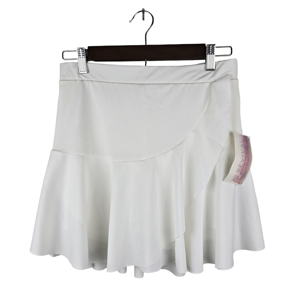 Altar'd State AS Revival Skort Women M White Ruffle Wrap Athletic Tennis NWT